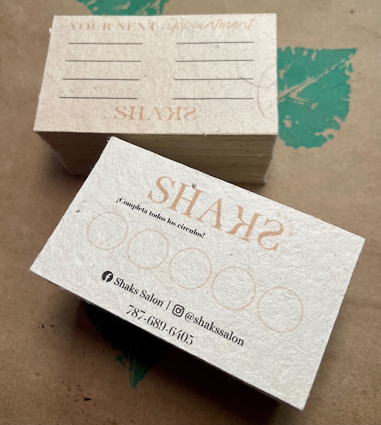 Custom ECO Business Cards with wild flower seeds