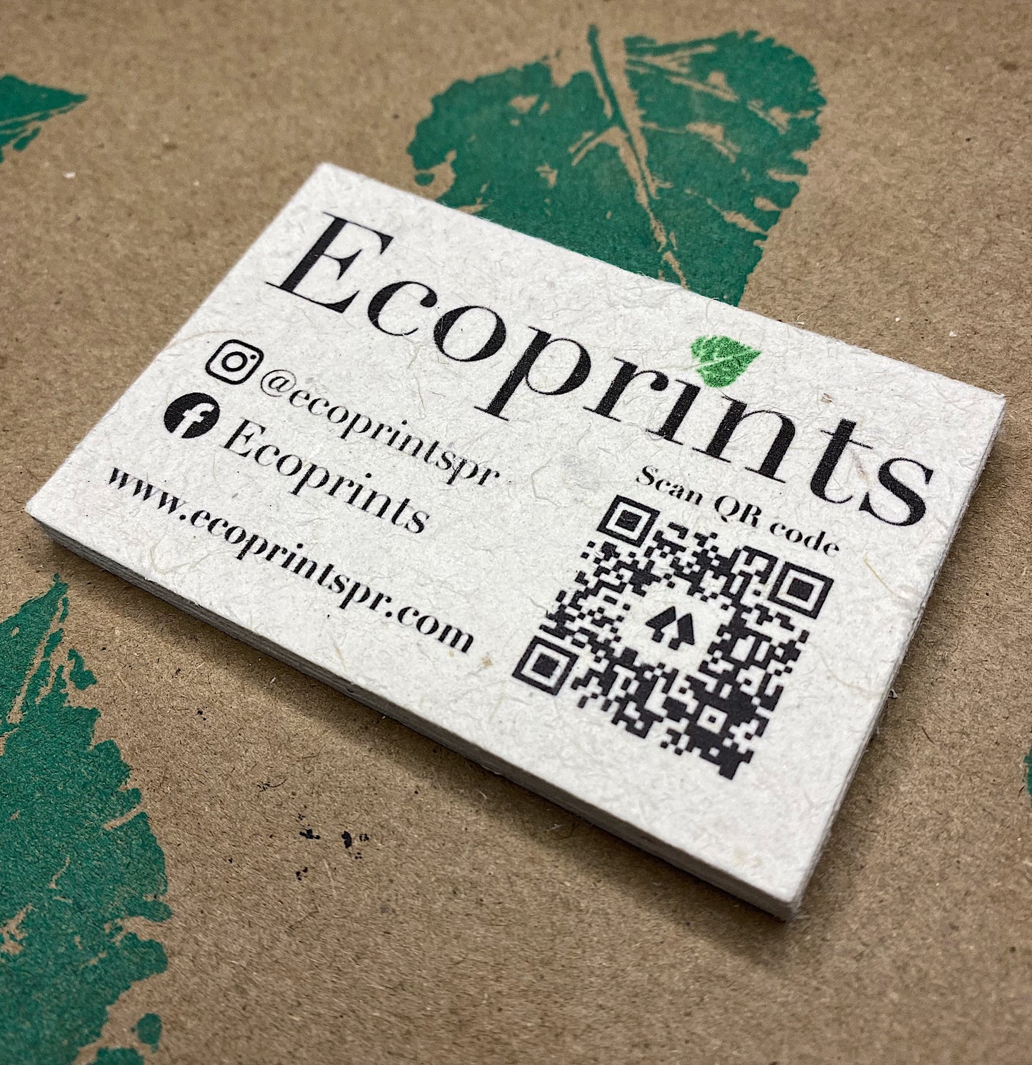 Custom ECO Business Cards with wild flower seeds